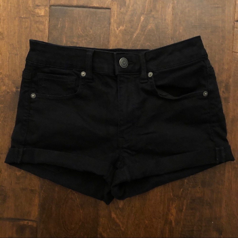 Black high waisted shorts